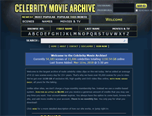 Tablet Screenshot of celebritymoviearchive.com